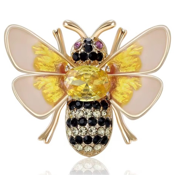 Luck Bee Elegant Gold Brooch - Picture 2 of 4